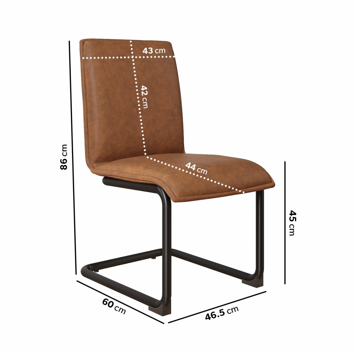Extendable Black Dining Table With 4 Tan Faux Leather Dining Chairs - Carson – image 3