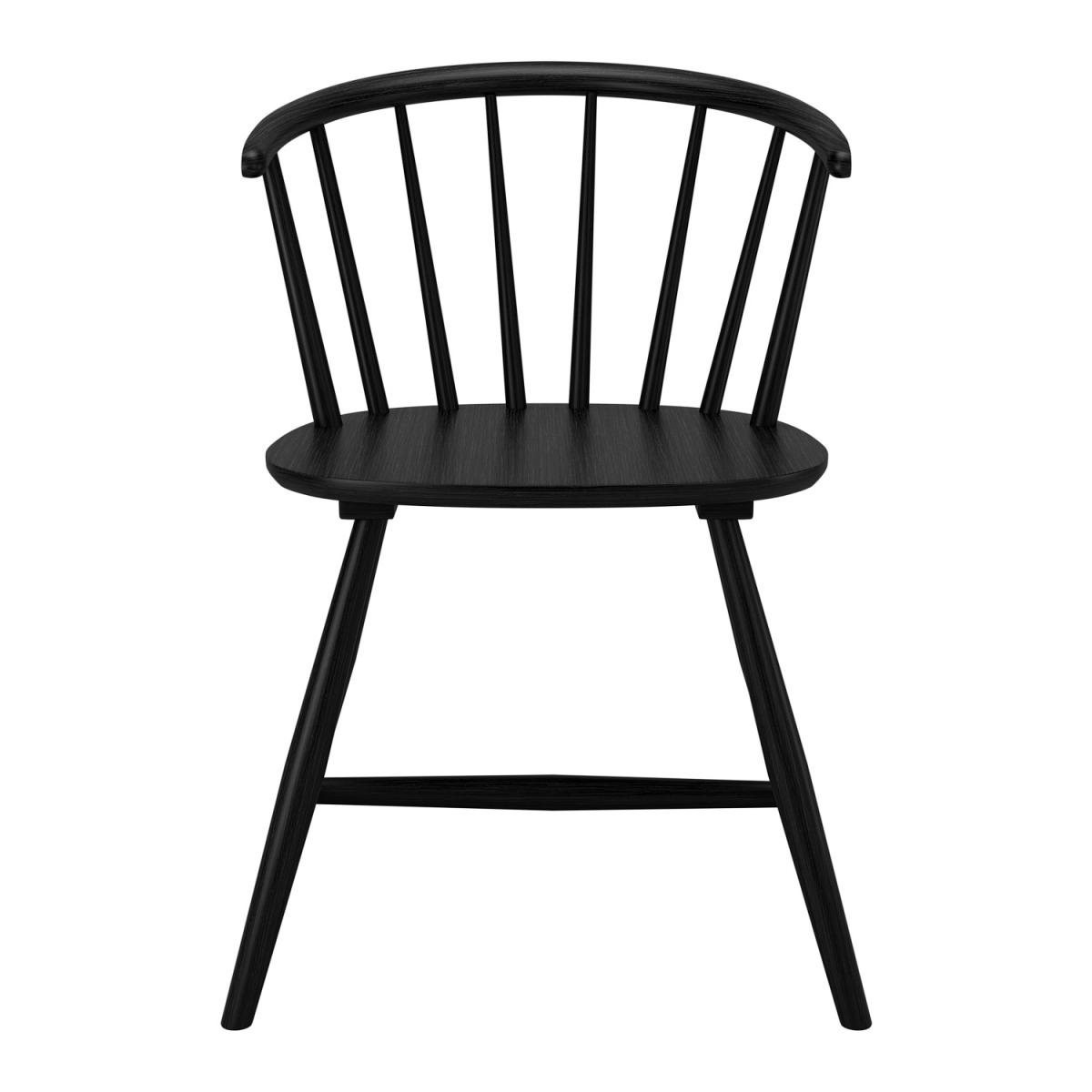Black Wooden Extendable Dining Table with 4 Spindle Dining Chairs & 2 Curved Back Spindle Dining Chairs - Olsen – image 13