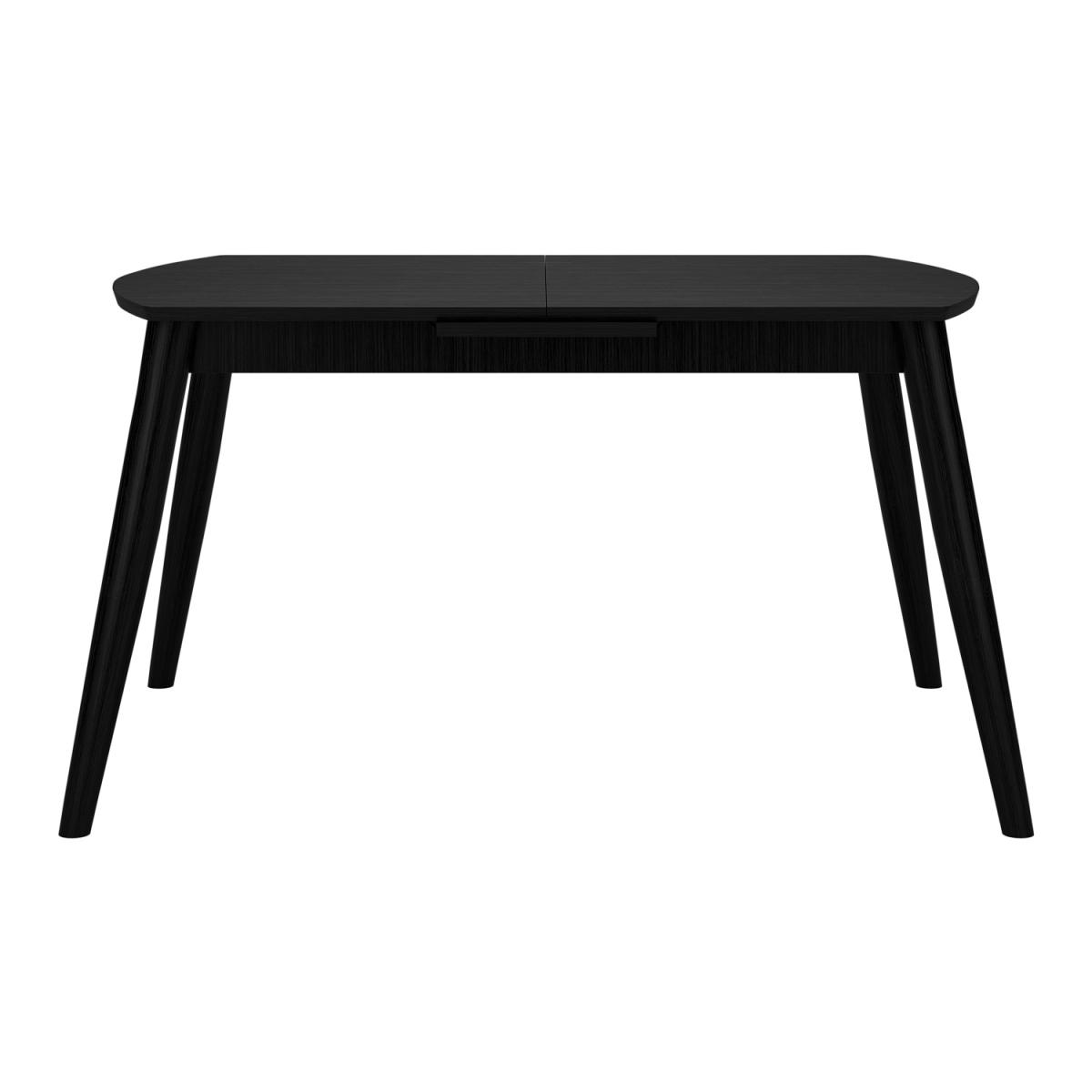 Black Wooden Extendable Dining Table with 4 Spindle Dining Chairs & 2 Curved Back Spindle Dining Chairs - Olsen – image 5