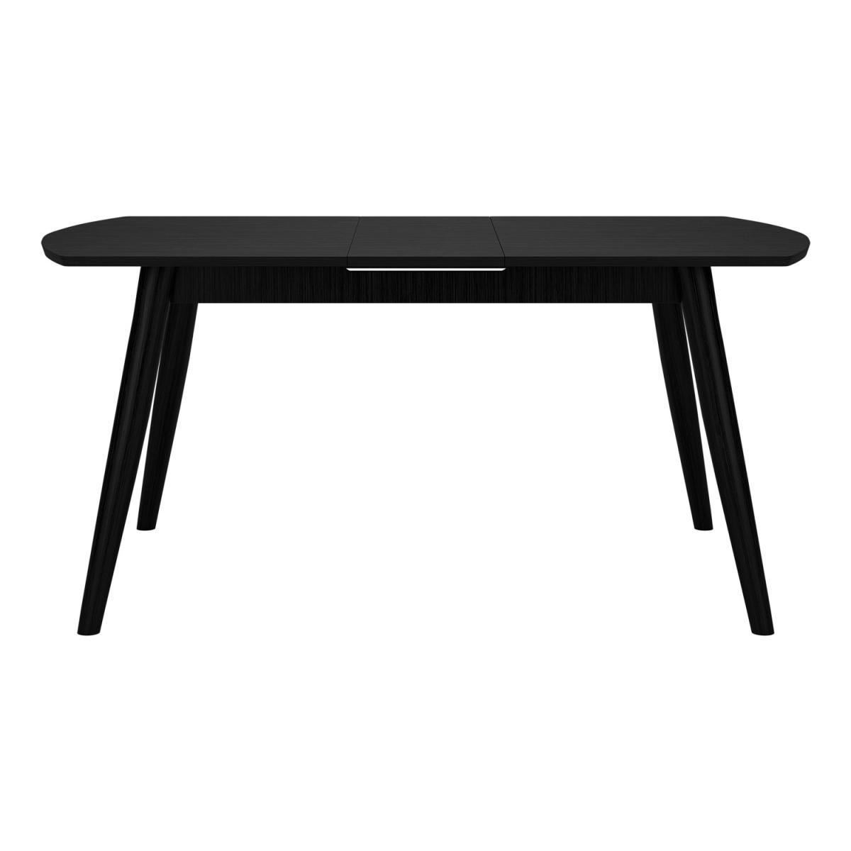 Black Wooden Extendable Dining Table with 4 Spindle Dining Chairs & 2 Curved Back Spindle Dining Chairs - Olsen – image 7