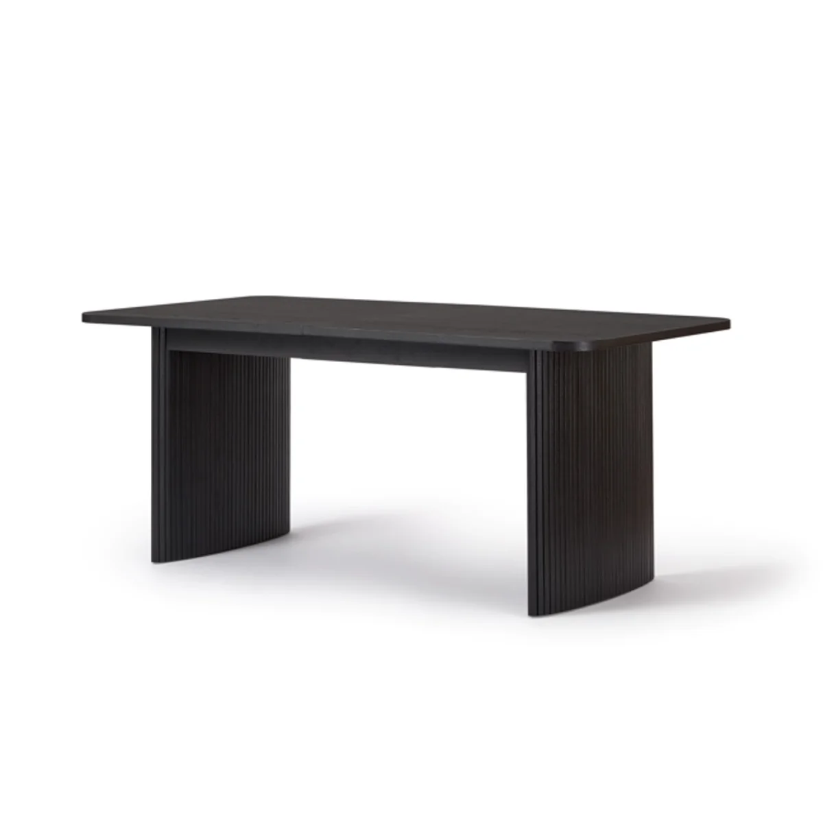Black Oak Extendable Dining Table with 6 Mink Velvet Wooden Dining Chairs - Jare – image 7