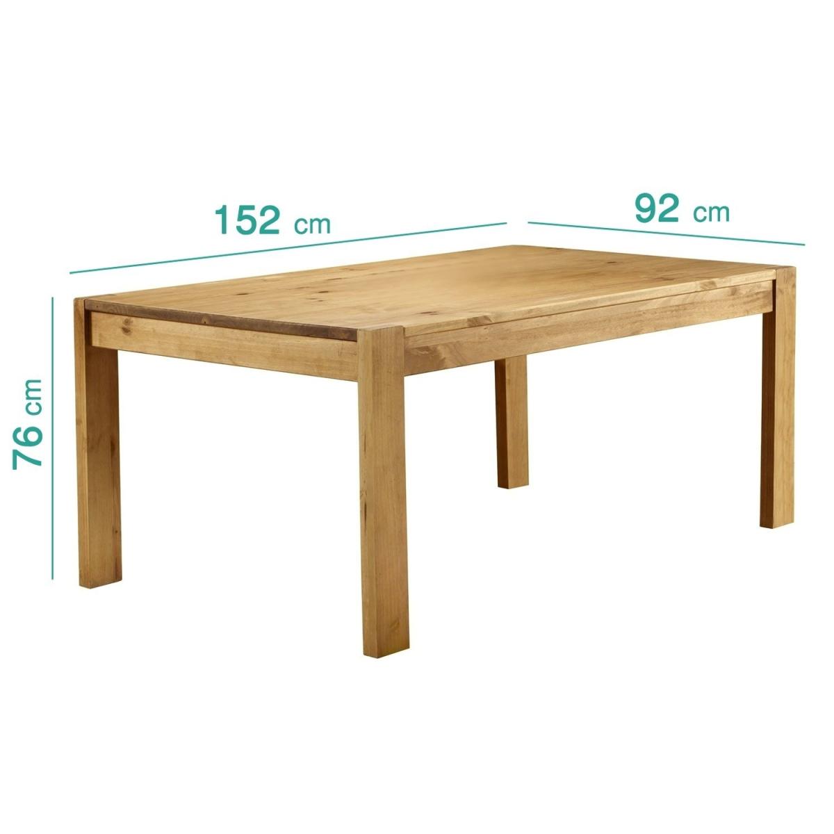 Solid Pine Rectangle Dining Table with 2 Dining Benches - Emerson – image 3