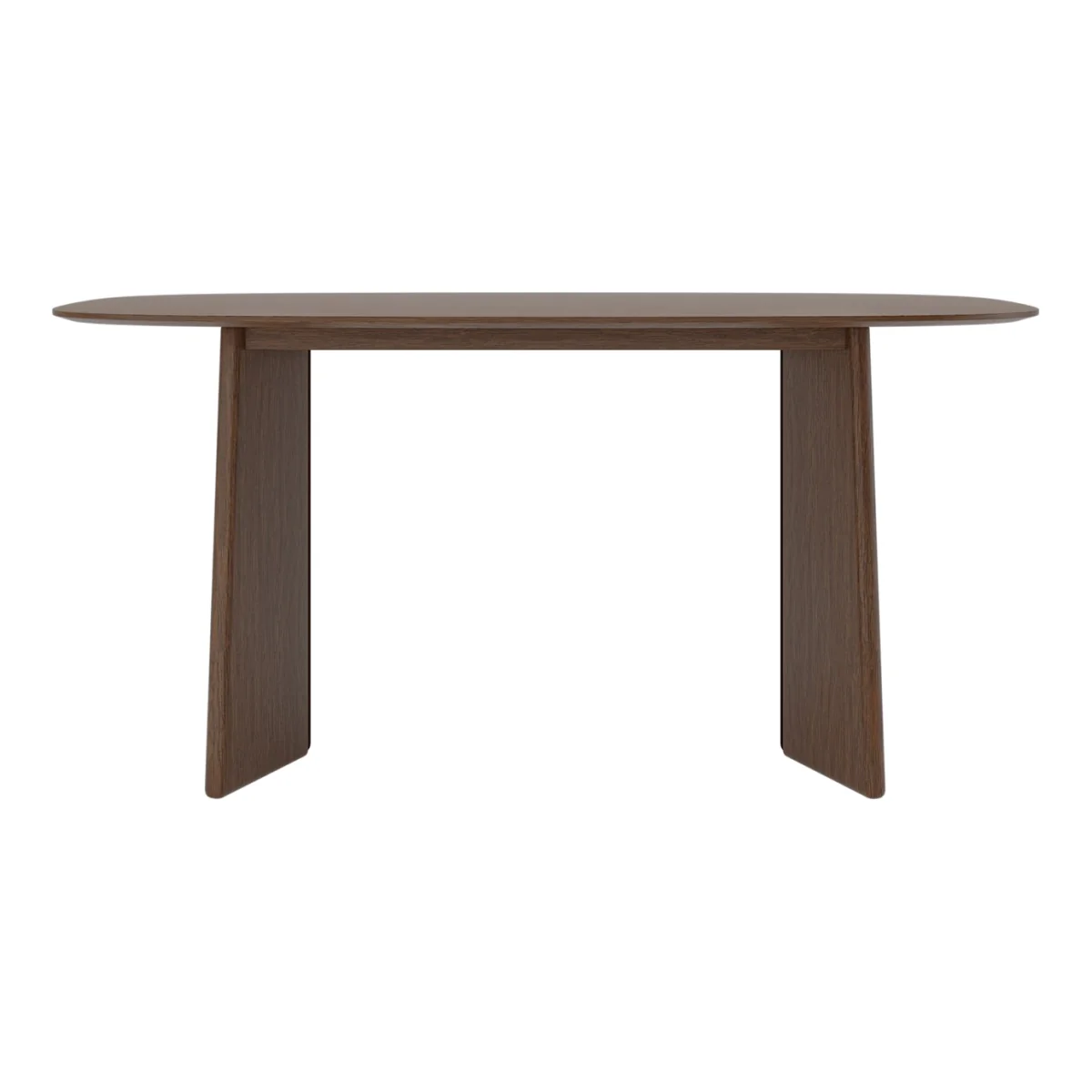 Walnut Dining Table Set with 4 Olive Green Velvet Curved Back Dining Chairs - Seats 4 - Rivo – image 1