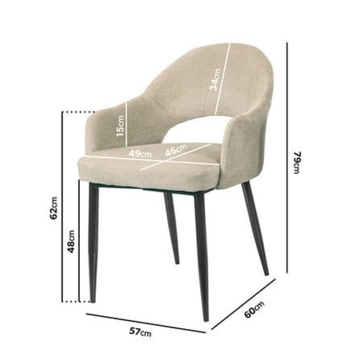 Extendable Black Gloss Dining Table with 2 Beige Fabric Dining Chairs & 1 Dining Bench - Seats 4 - Vivienne – image 3