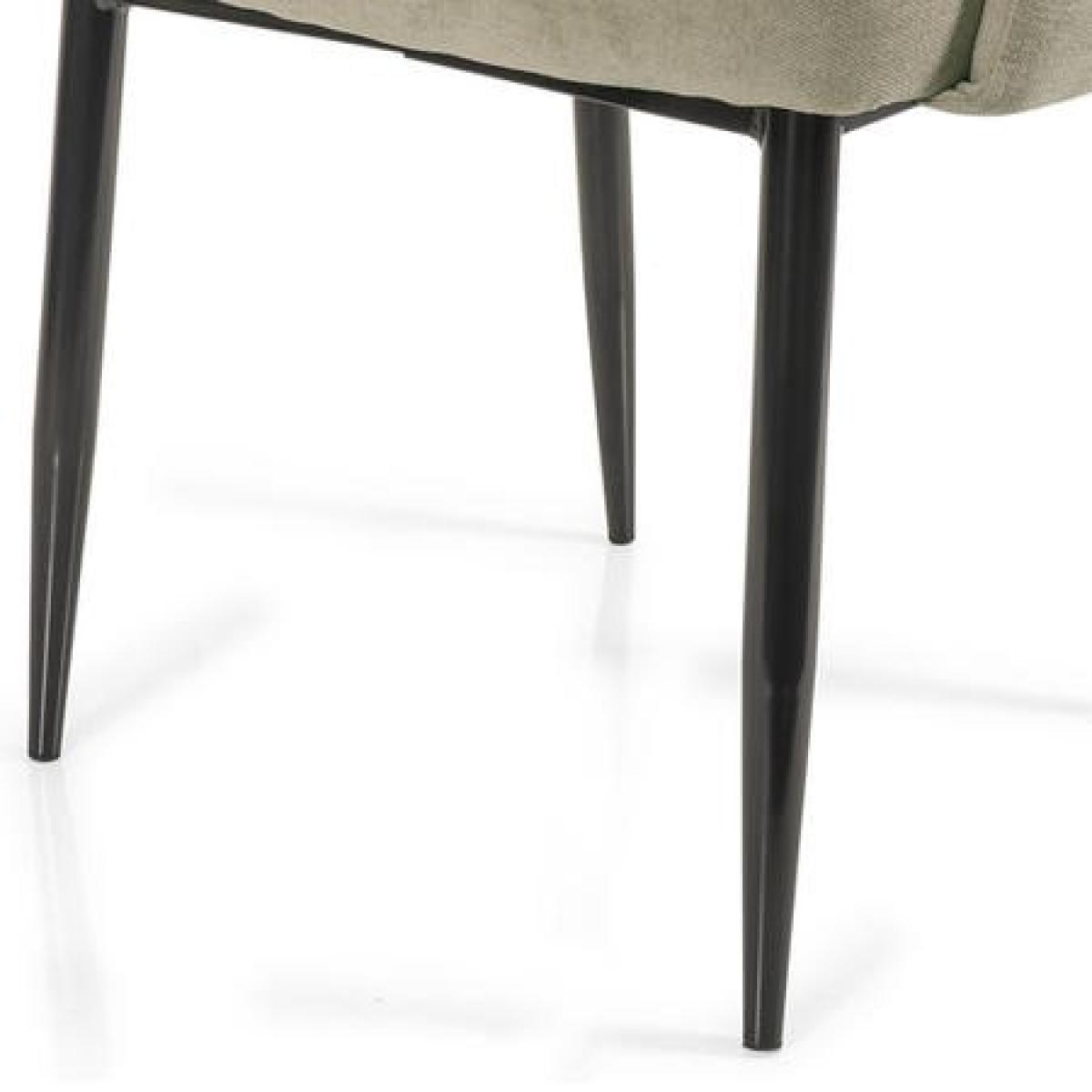 Extendable Black Gloss Dining Table with 2 Beige Fabric Dining Chairs & 1 Dining Bench - Seats 4 - Vivienne – image 7