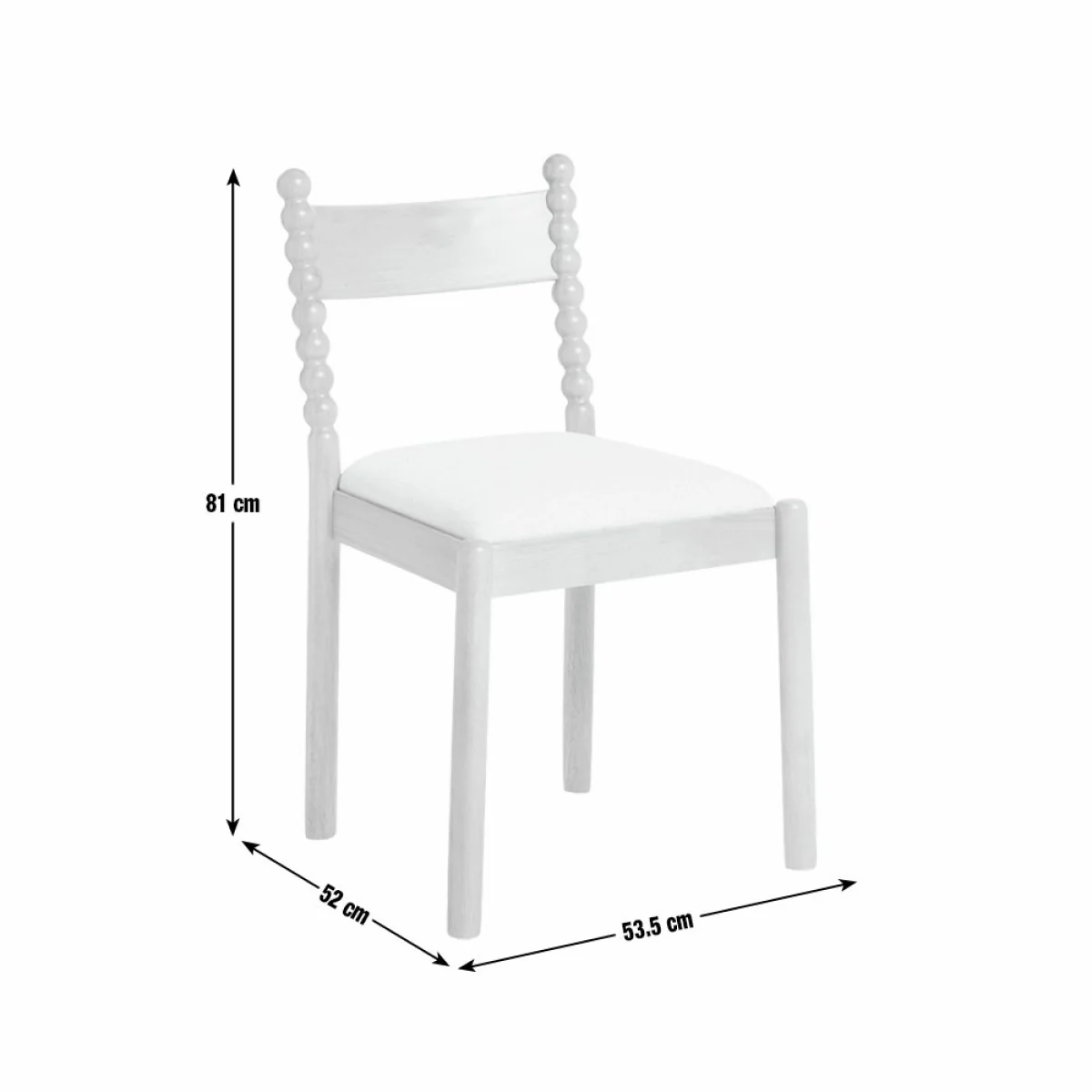 Habitat Blaire Bobbin Dining Table and  4 Chairs - Oak – image 13