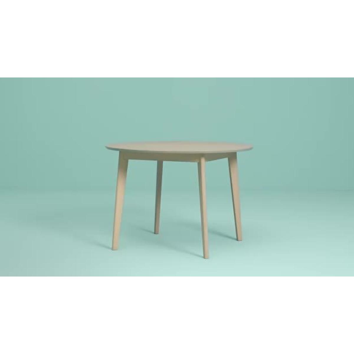 Habitat Skandi Oak Round Table and 2 Beni Grey Chairs – image 2