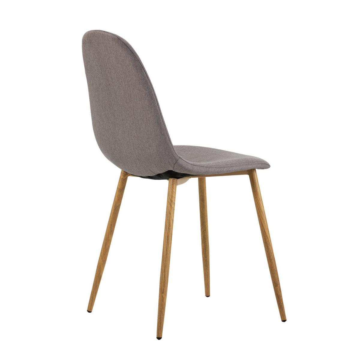 Habitat Skandi Oak Round Table and 2 Beni Grey Chairs – image 4