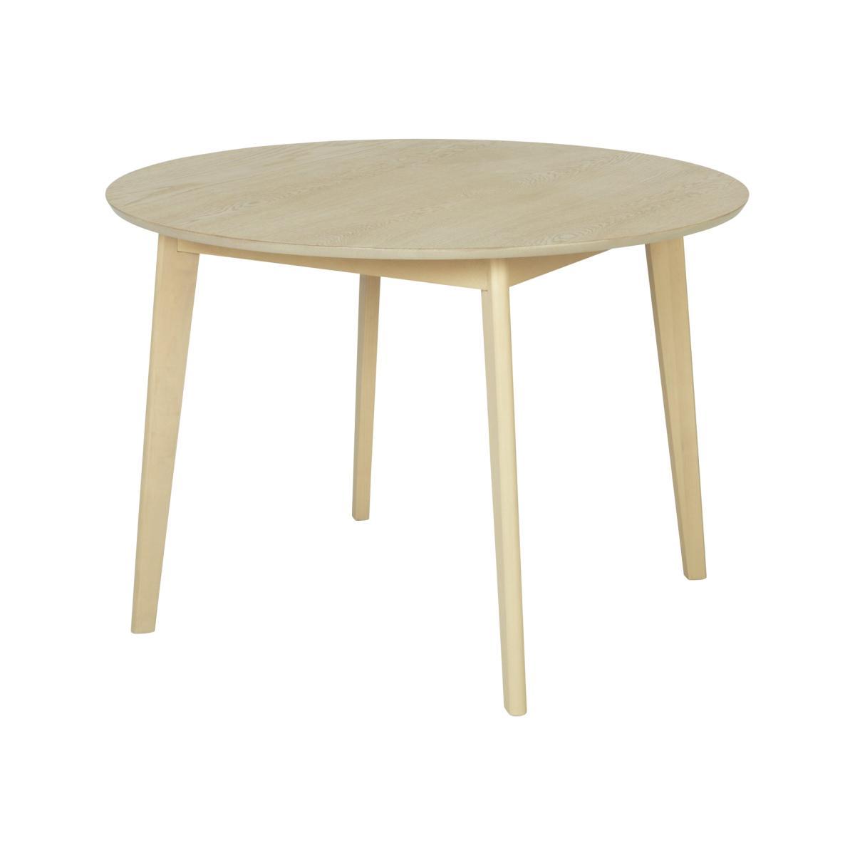 Habitat Skandi Oak Round Table and 2 Beni Grey Chairs – image 1