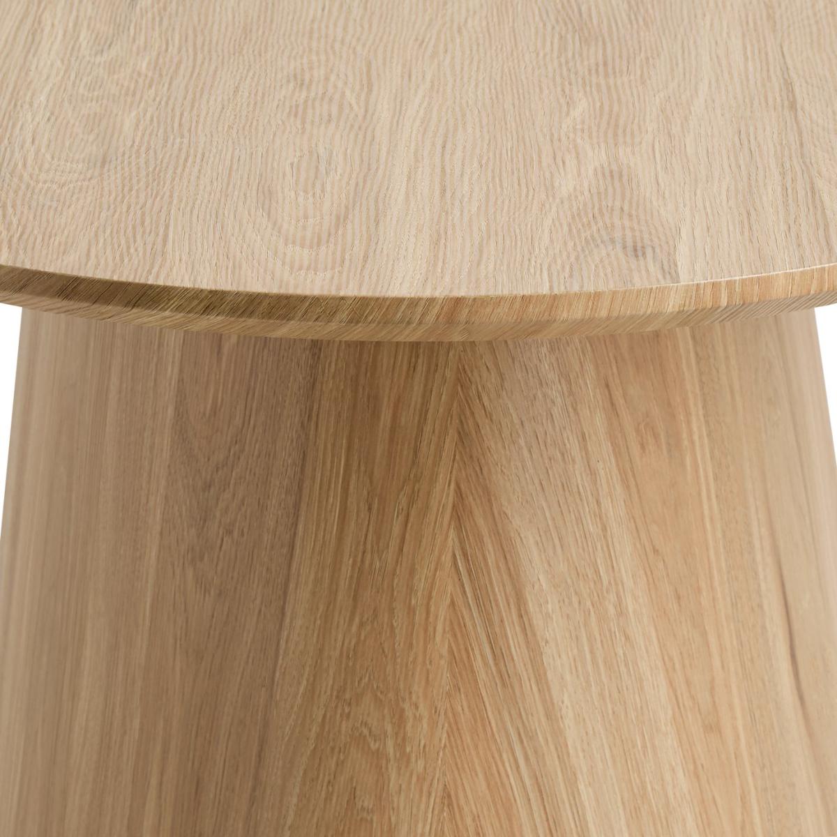 Habitat Pierce Natural Dining Table & 6 White Chairs – image 6