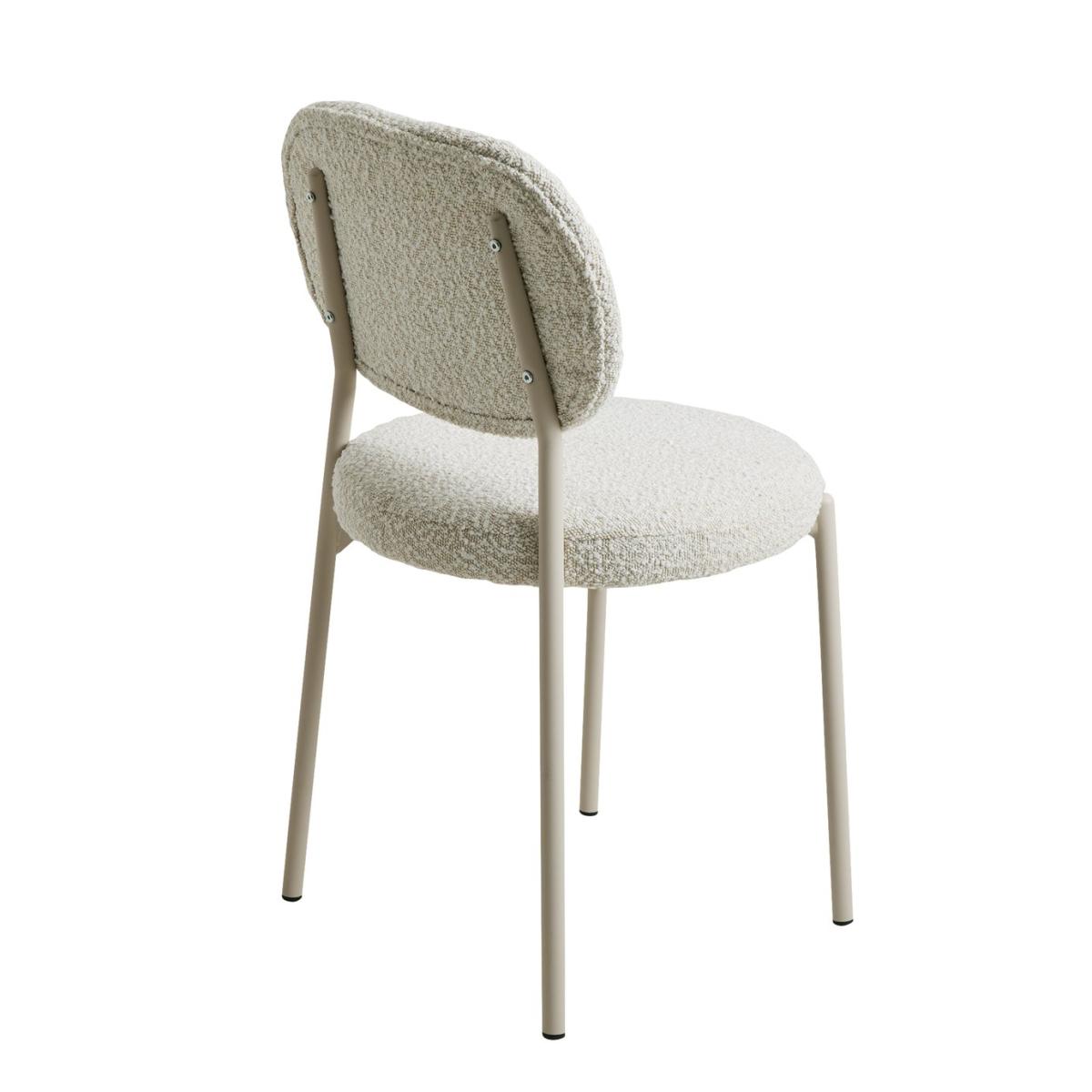 Habitat Pierce Natural Dining Table & 6 White Chairs – image 8