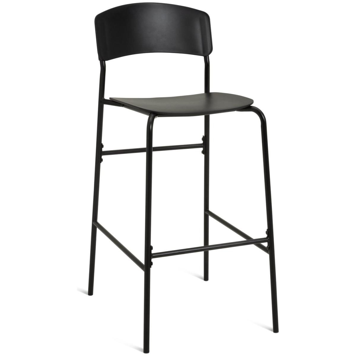 Habitat Stella Metal Bar Table & 2 Black Bar Stools – image 6