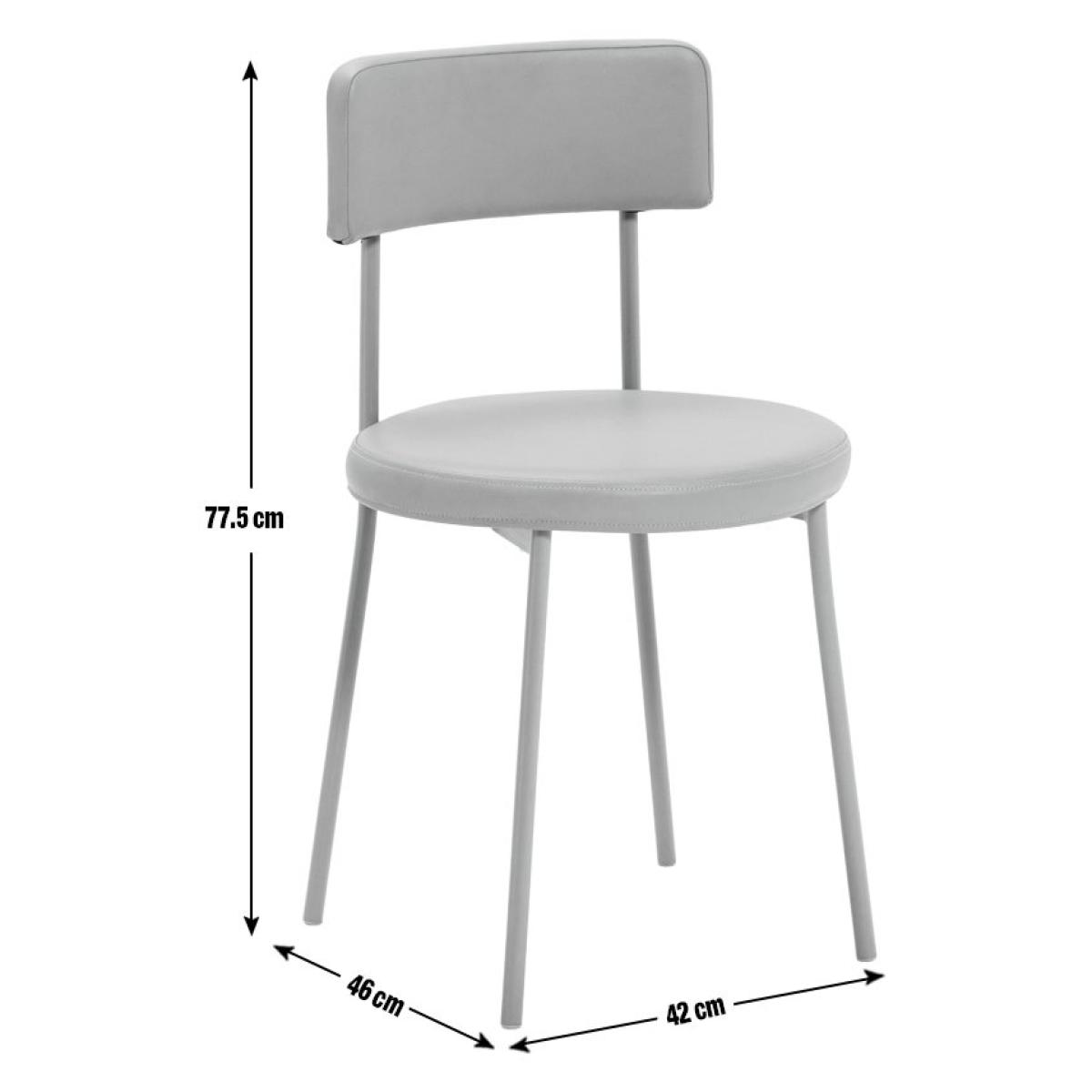Habitat Jayla Metal Dining Table & 4 Black Chairs – image 5