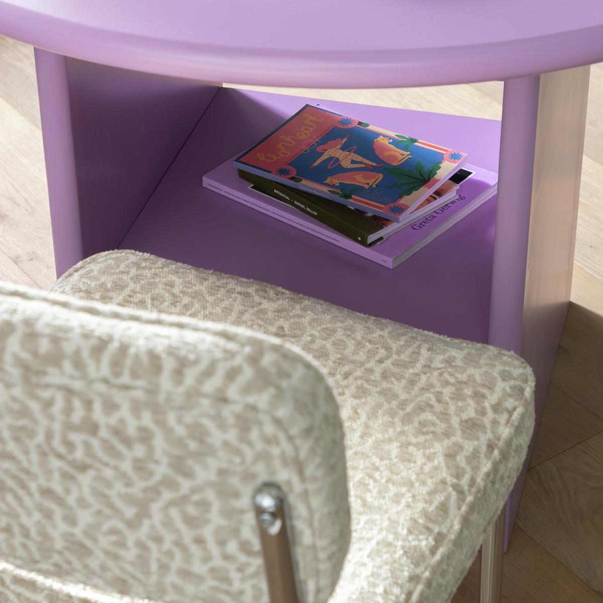 Habitat Geller Purple Dining Table & 4 Natural Chairs – image 2