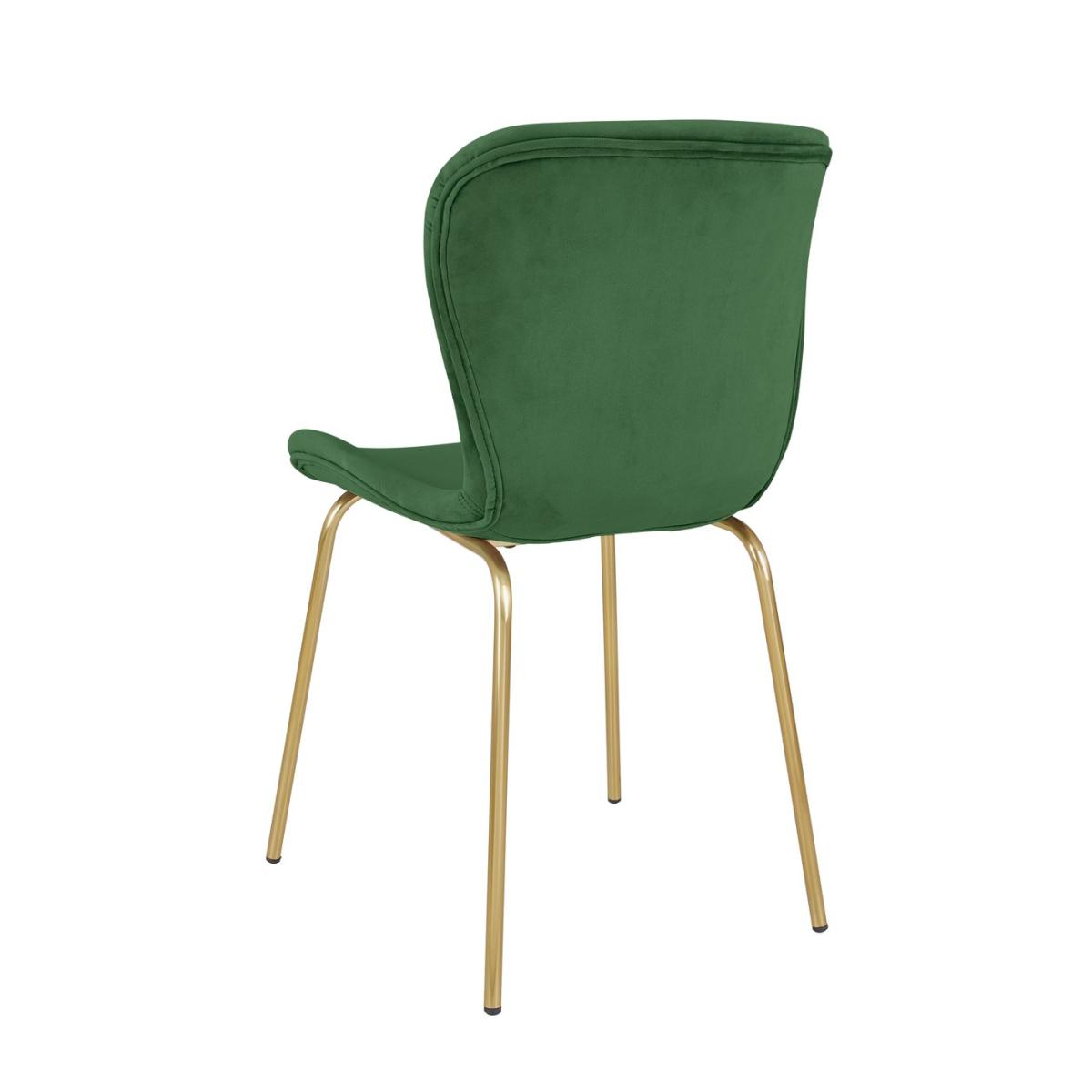 Habitat Larsa Dining Table & 6 Etta Green & Brass Chairs – image 7