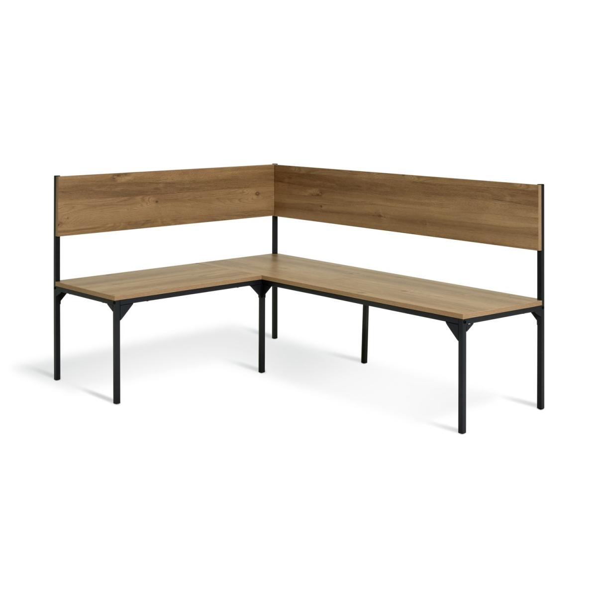 Habitat Loft Living Wood Effect Dining Table & 1 Oak Bench – image 5