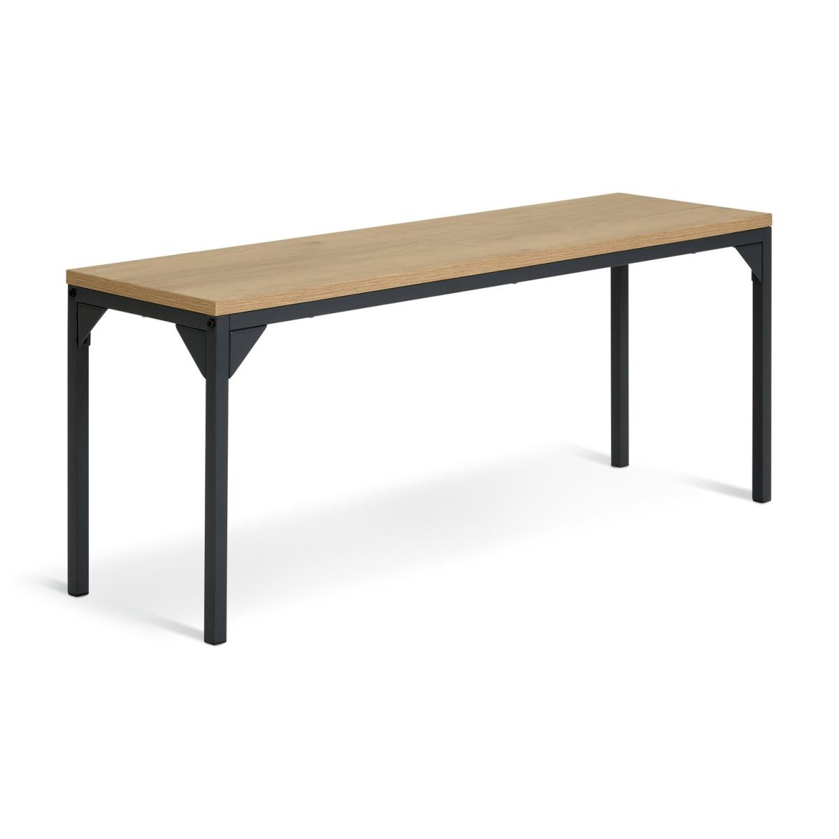 Habitat Loft Living Wood Effect Dining Table & 1 Oak Bench – image 6