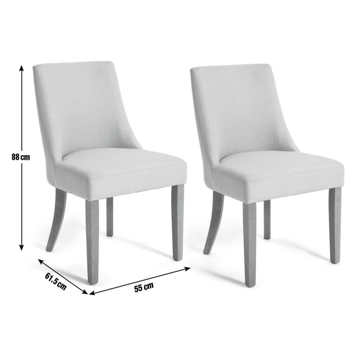 Habitat Alston Wood Dining Table & 6 Alec Charcoal Chairs – image 3