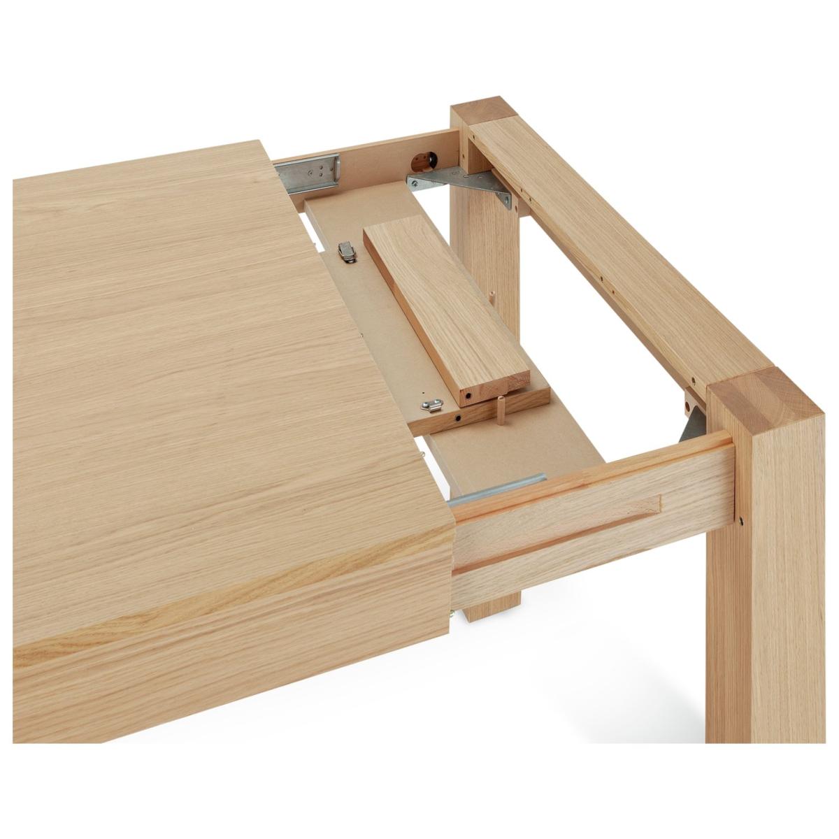 Habitat Alston Oak Dining Table, 1 Bench & 4 Oak Chairs – image 4