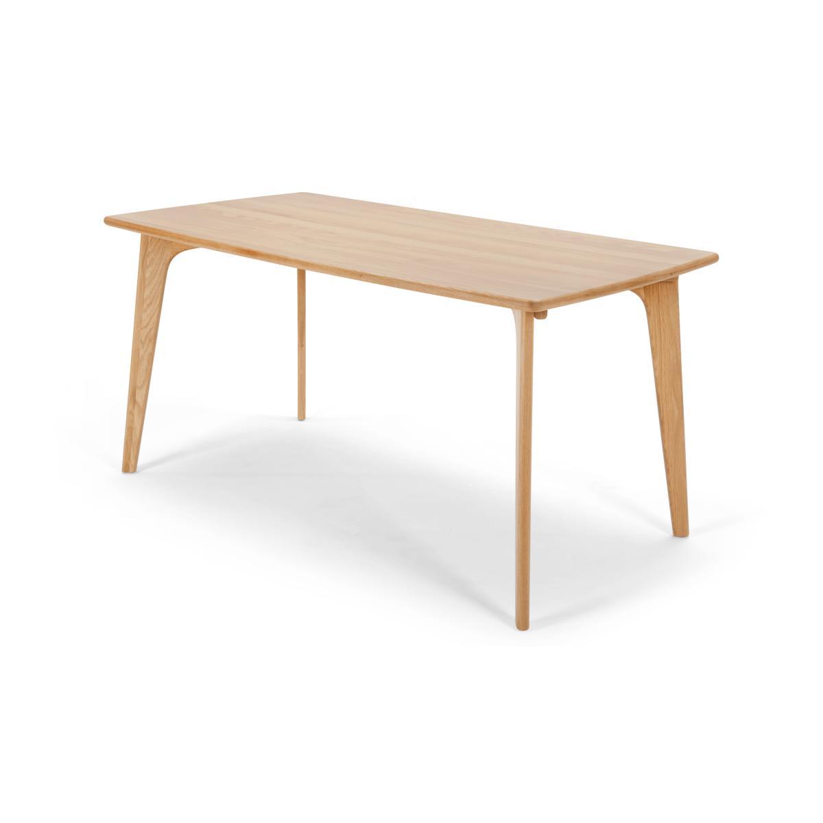 Fjord Dining Table and Bench Set, Oak – image 7