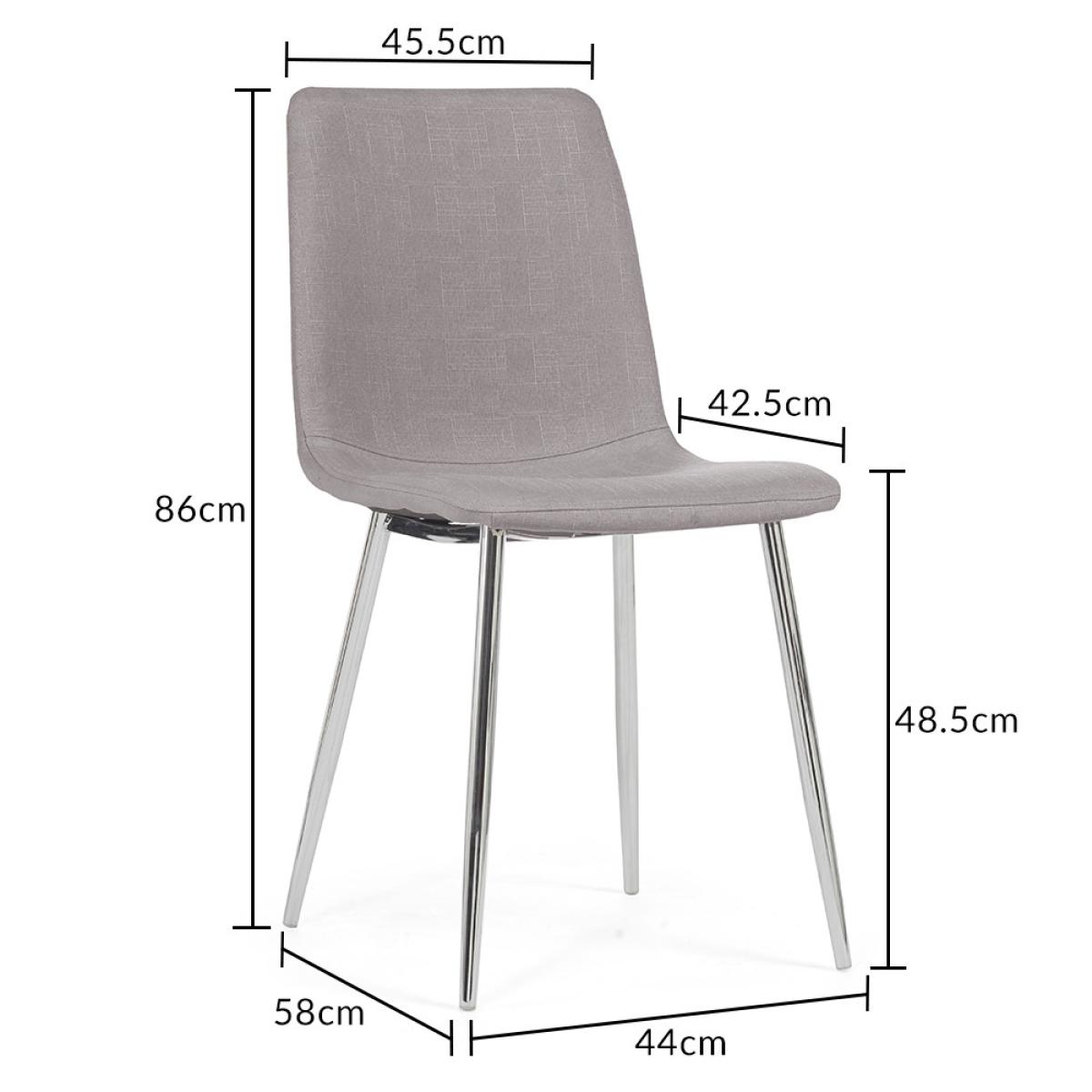 Seattle 160cm White High Gloss Dining Table with 8 Grey Helsinki Chairs – image 18