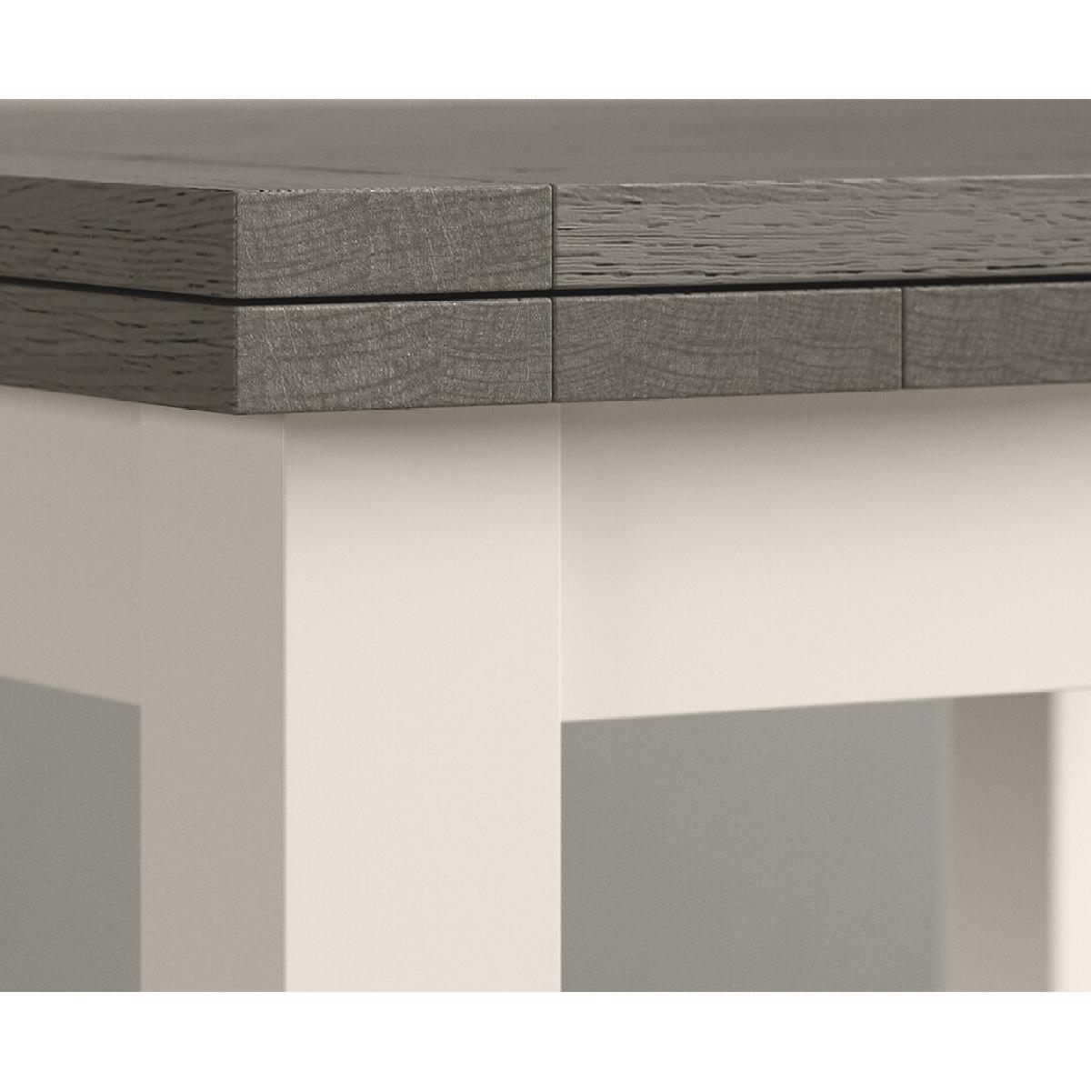 Extending Dartmouth 180cm Oak and Soft White Painted Dining Table With 8 Flow Back Chairs – image 15