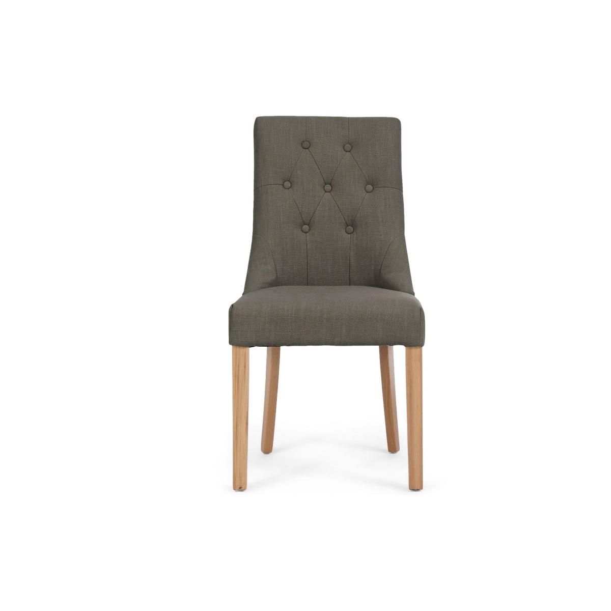 Sheringham 240cm Solid Oak Dining Table With 8 Grey Beatrix Fabric Chairs – image 18