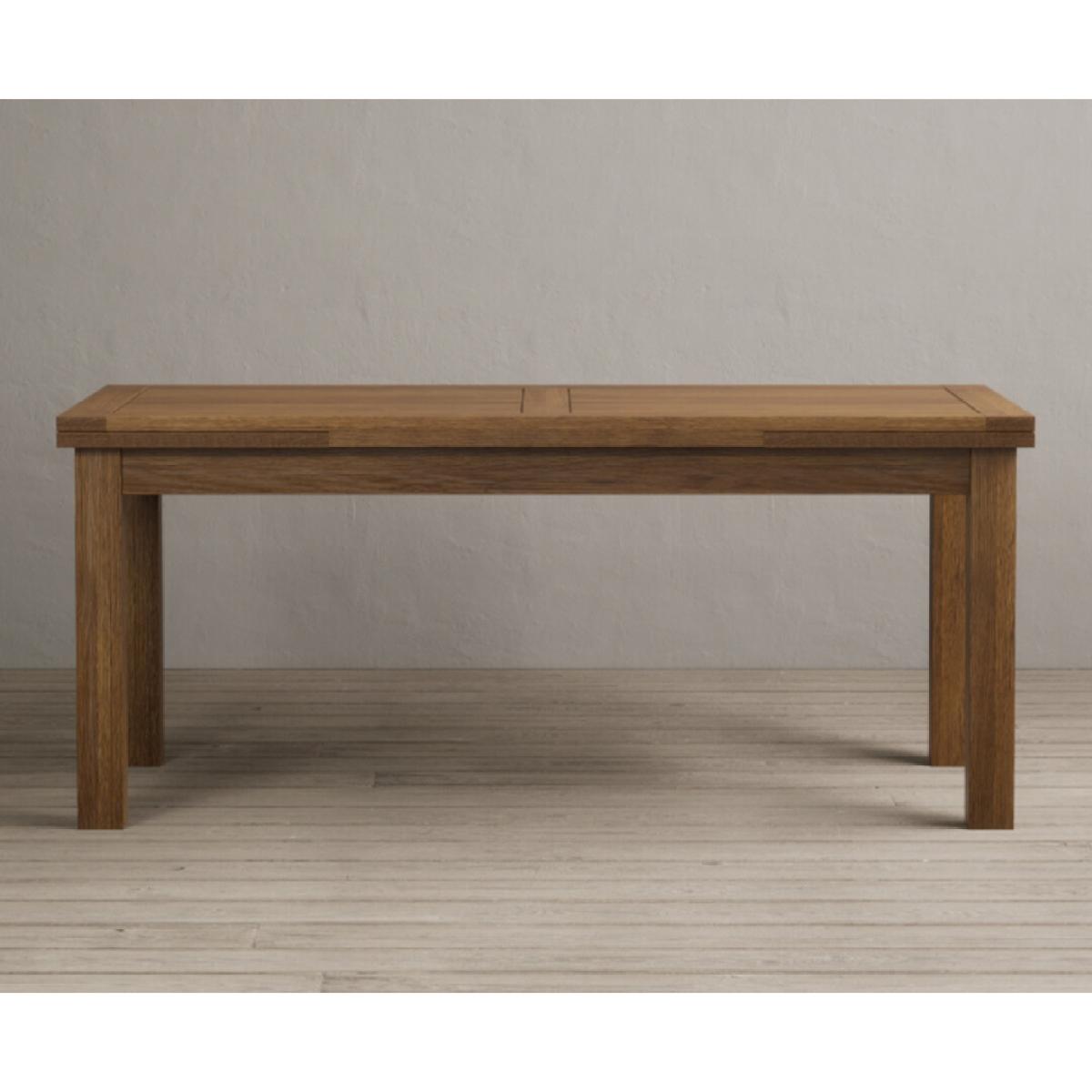 Extending Buxton 180cm Rustic Solid Oak Dining Table with 6 Charcoal Grey Chairs – image 18