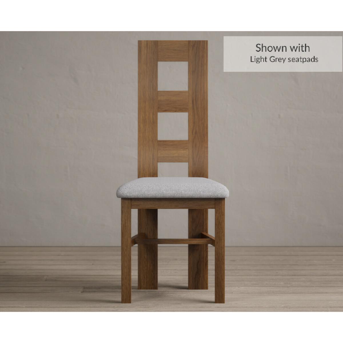 Extending Buxton 180cm Rustic Solid Oak Dining Table with 6 Charcoal Grey Chairs – image 4