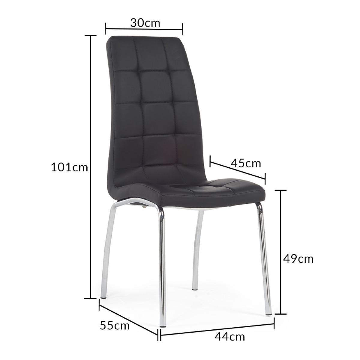 Juniper 160cm Glass Dining Table With 4 Black Enzo Chairs – image 23
