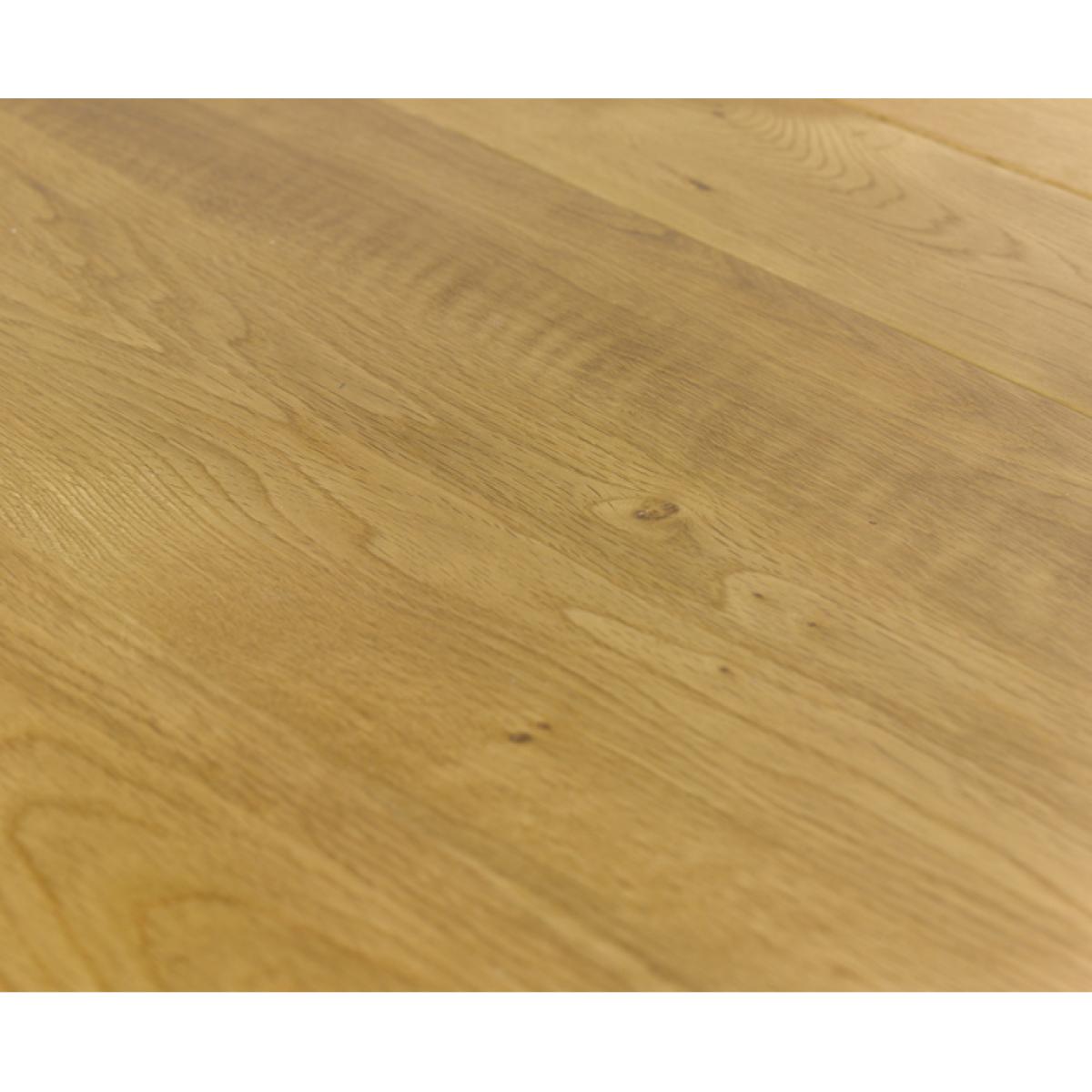Helmsley 150cm Solid Oak Round Pedestal Dining Table With 6 Natural Beatrix Fabric Chairs – image 11