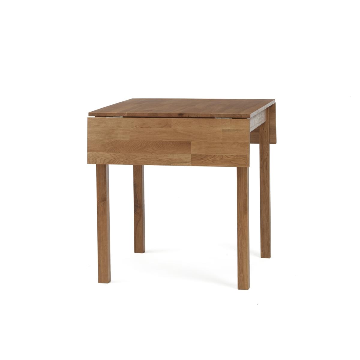 Oxford 70cm Solid Oak Extending Dining Table With 4 Grey Hudson Faux Leather Chairs – image 17