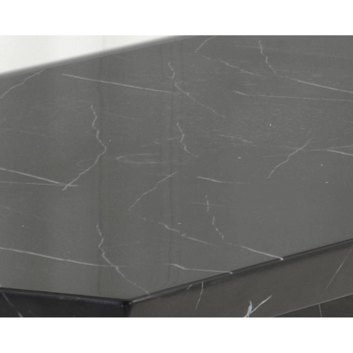 Carvelle 160cm Black Pedestal Marble Dining Table – image 5