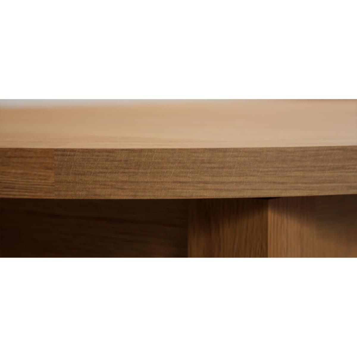 Extending Caversham Oak Oval Dining Table with 6 Blue Natural Solid Oak Chairs – image 65
