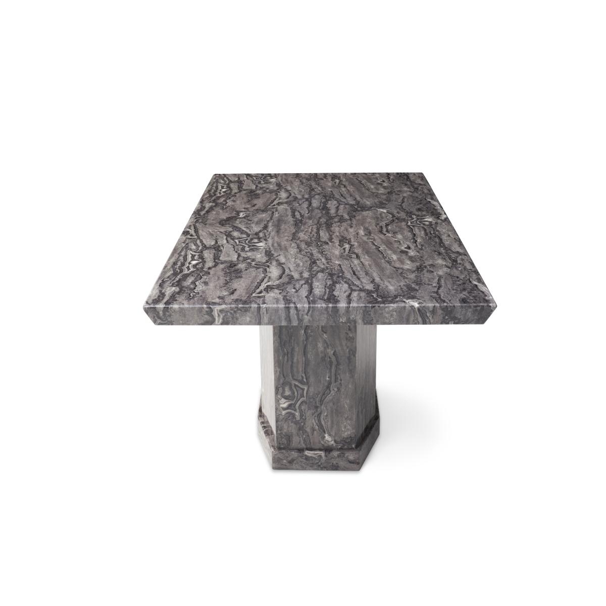 Carvelle 160cm Grey Marble Table With 6 Grey Sienna Velvet Chairs – image 15
