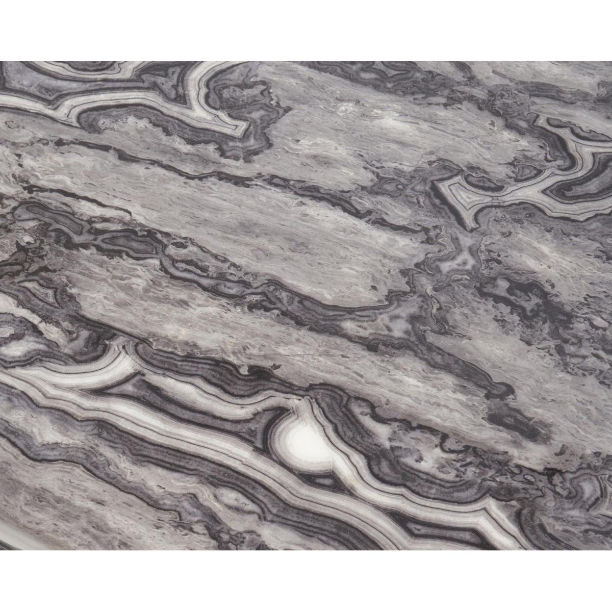 Carvelle 160cm Grey Marble Table With 6 Grey Sienna Velvet Chairs – image 19