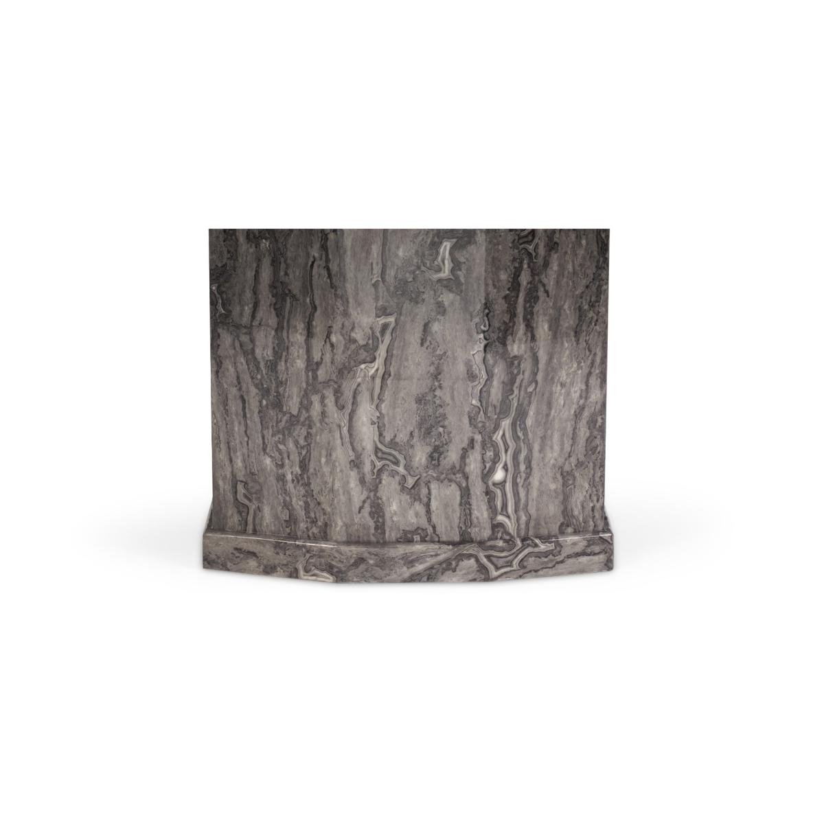 Carvelle 160cm Grey Marble Table With 6 Grey Sienna Velvet Chairs – image 21