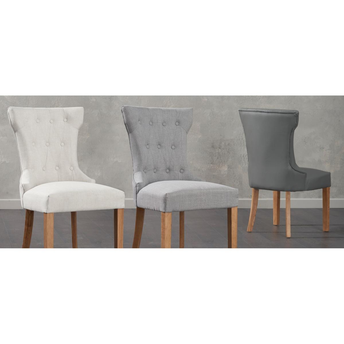 Sheringham 200cm Solid Oak Dining Table With 8 Natural Clara Fabric Chairs – image 10