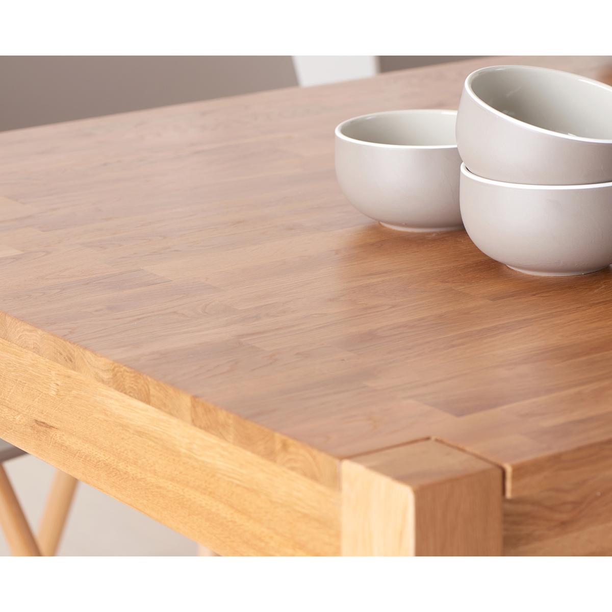 Oxford Solid Oak 150cm Dining Table with 8 Dark Grey Orson Chairs – image 18