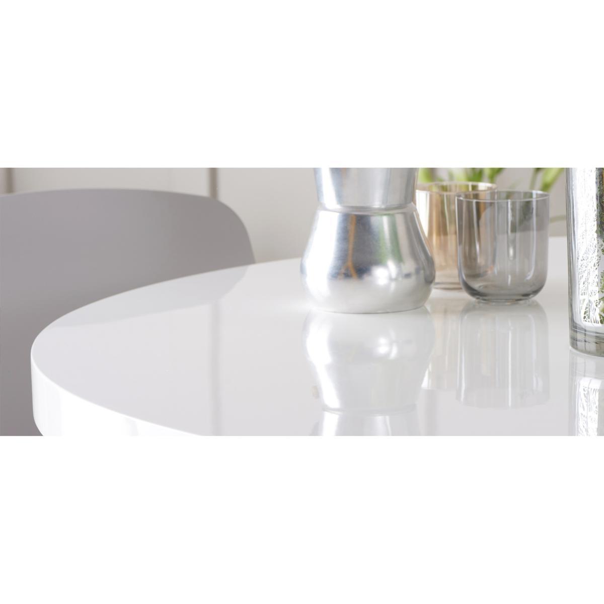Atlanta 120cm White High Gloss Round Dining Table with Tarin Chairs – image 8