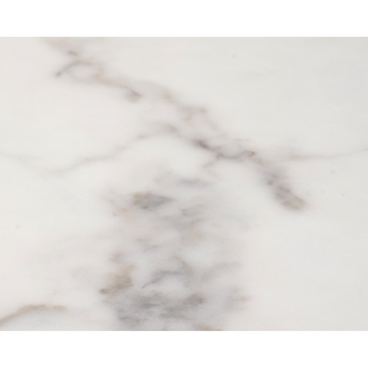 Brighton 120cm Round Marble White Dining Table with 2 Cream Enzo Chairs – image 17