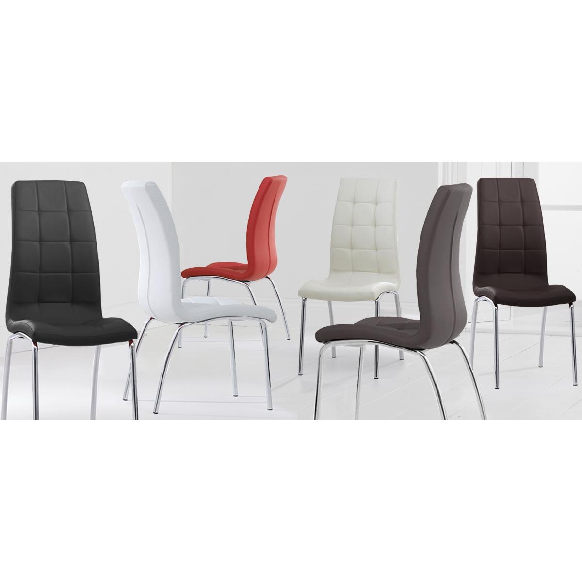 Brighton 120cm Round Marble White Dining Table with 2 Cream Enzo Chairs – image 9