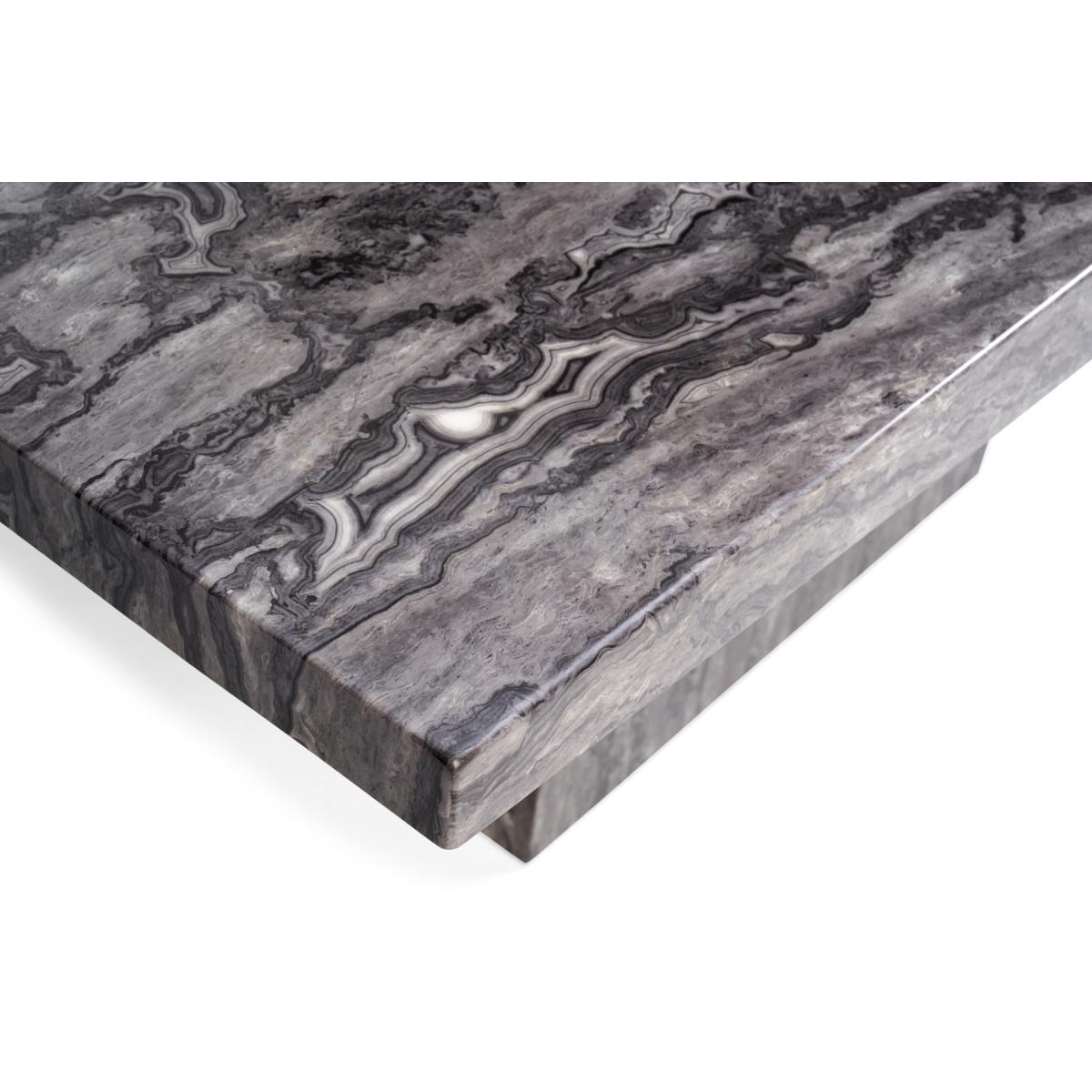 Crema 180cm Grey Marble Dining Table with Verbier Chairs – image 7