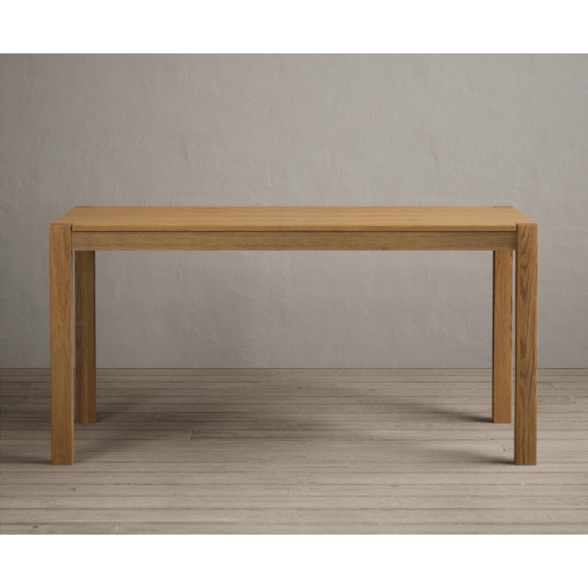 York 150cm Solid Oak Dining Table with 4 Grey Lila Chairs – image 13