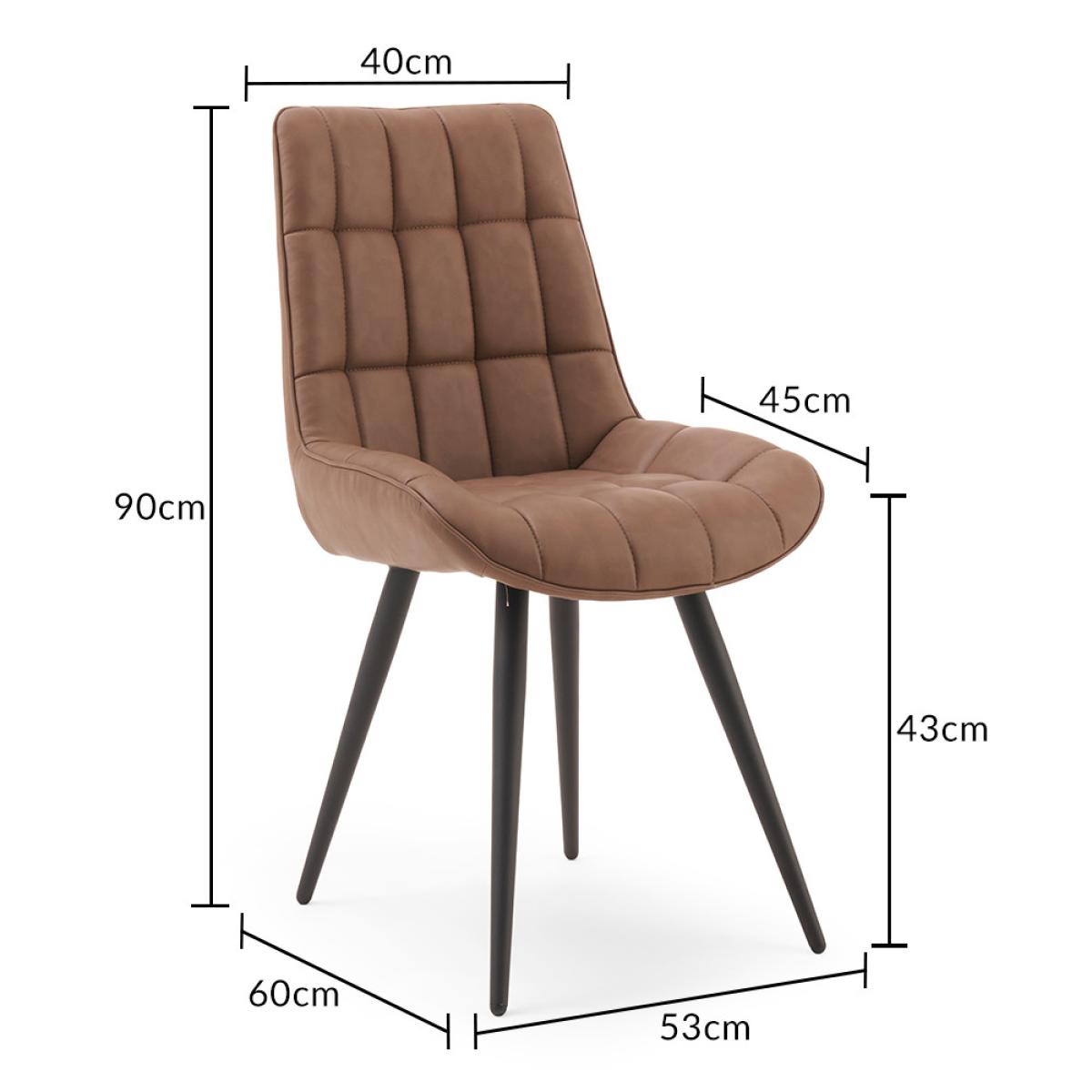 Thetford 150cm Oak Dining Table with Thetford 45cm Oak Extensions with 2 Brown Larson Chairs with 2 Brown Benches – image 23