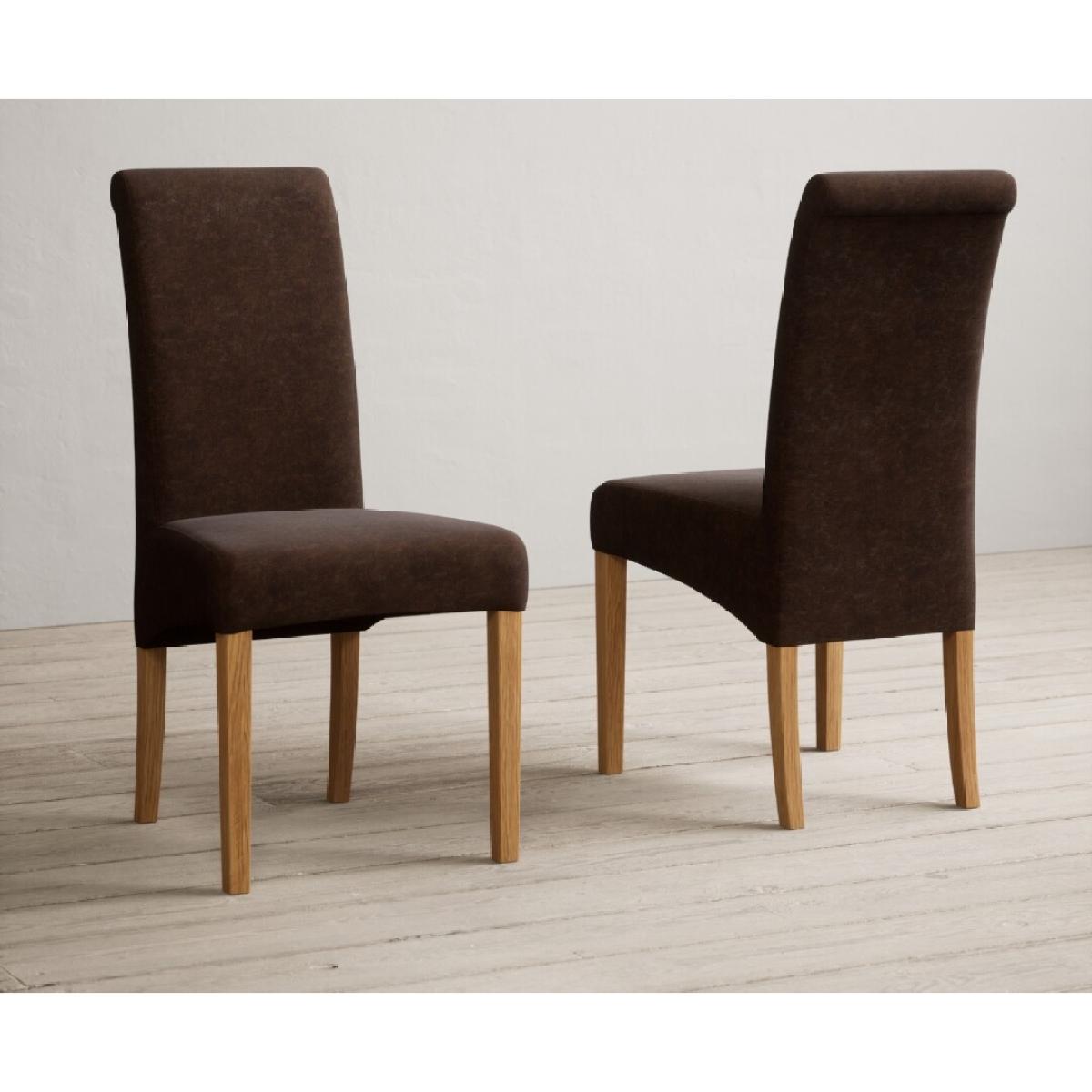 Extending Olympia 180cm Solid Oak Dining Table with 6 Natural Scroll Back Chairs – image 28