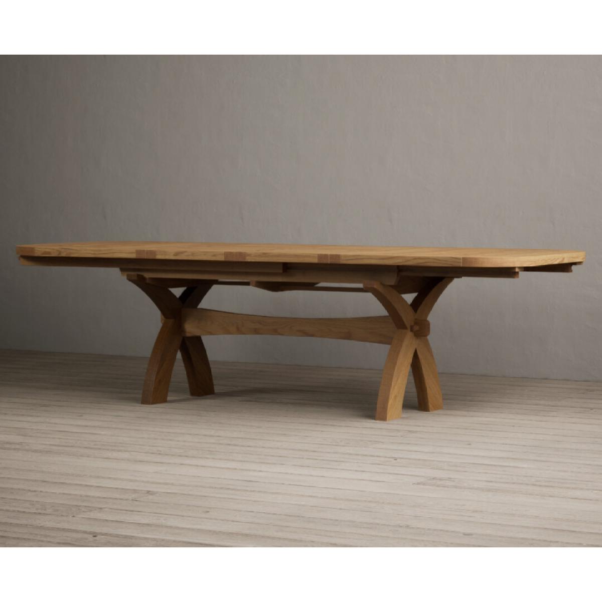 Extending Olympia 180cm Solid Oak Dining Table with 6 Natural Scroll Back Chairs – image 33