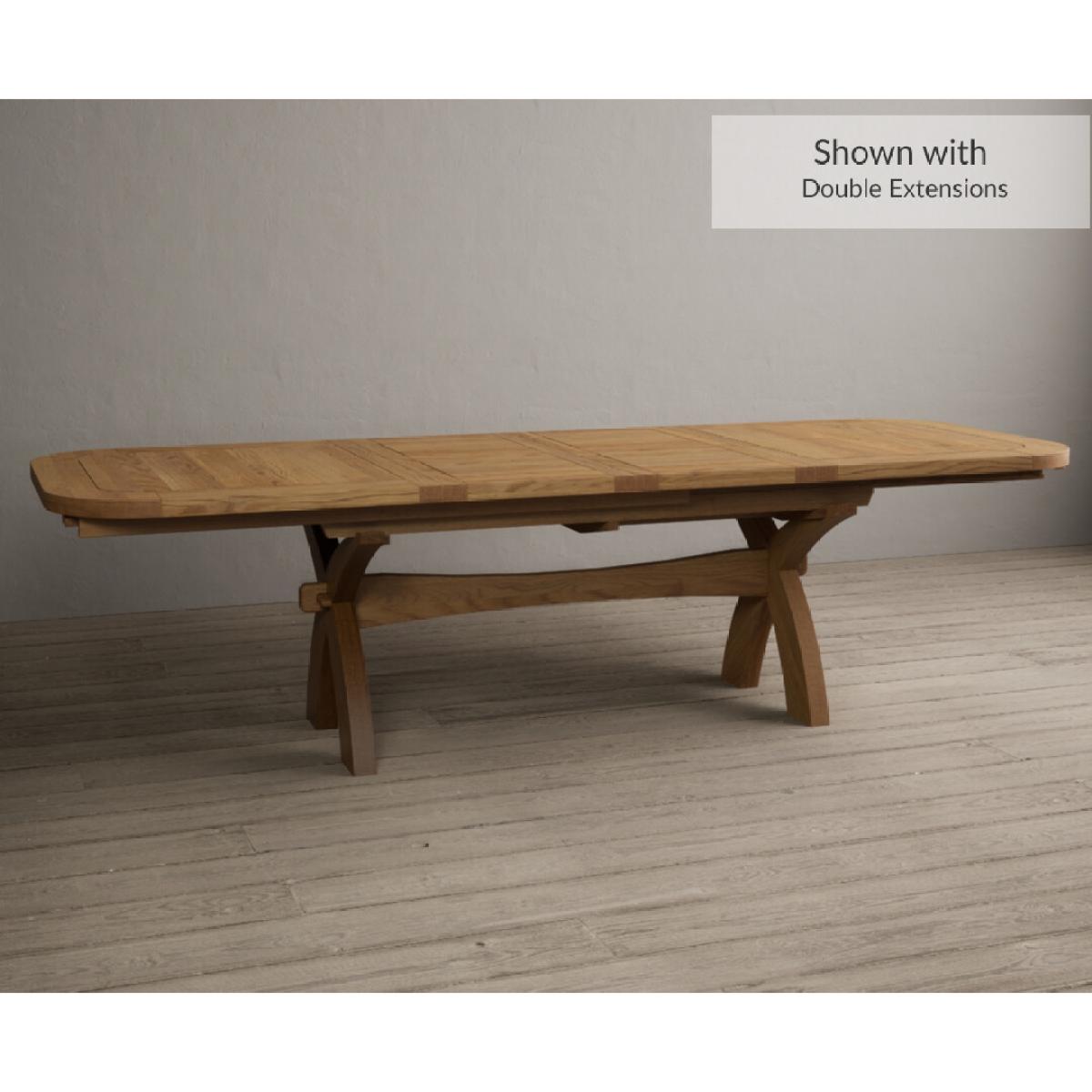 Extending Olympia 180cm Solid Oak Dining Table with 6 Natural Scroll Back Chairs – image 36