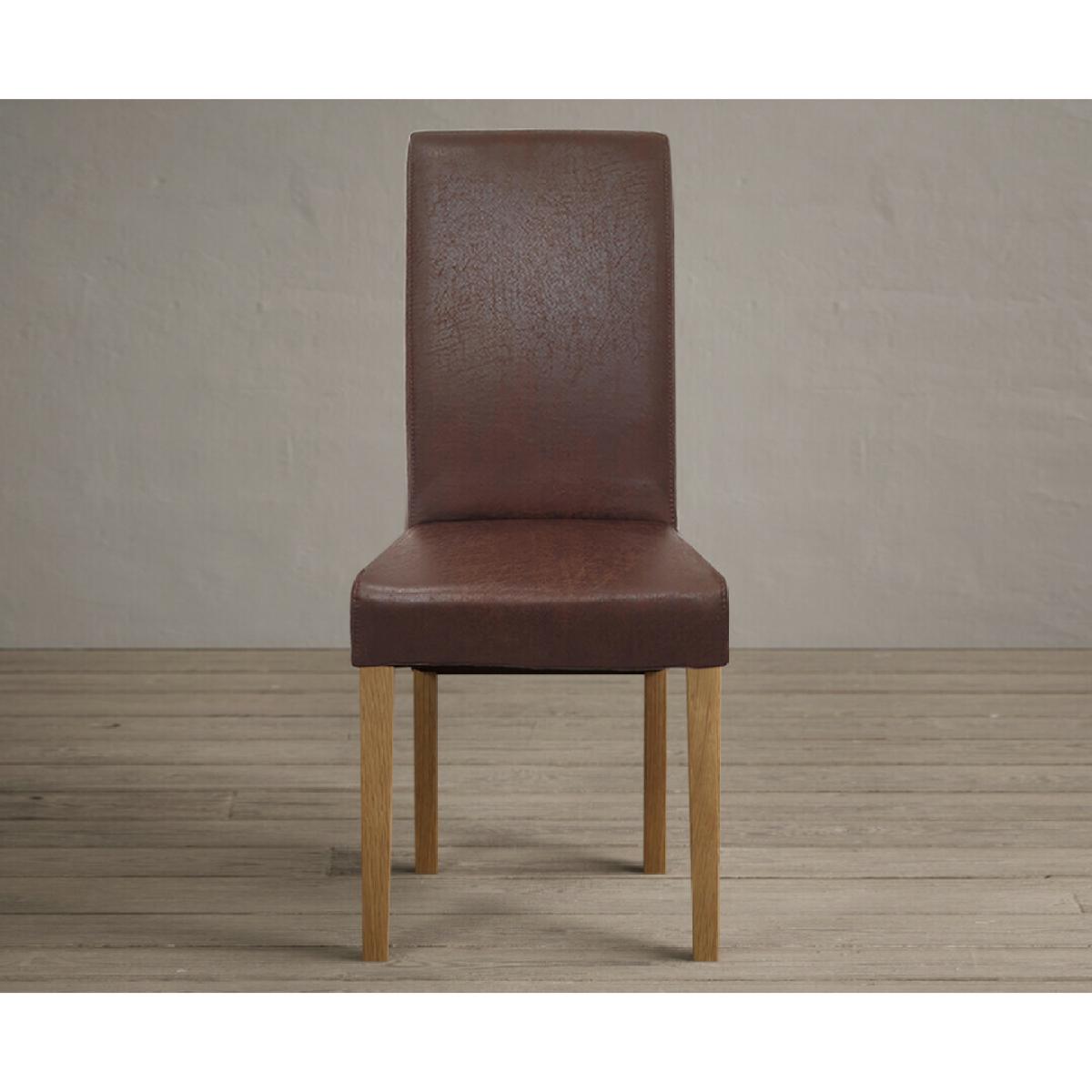 Extending Olympia 180cm Solid Oak Dining Table with 6 Natural Scroll Back Chairs – image 42