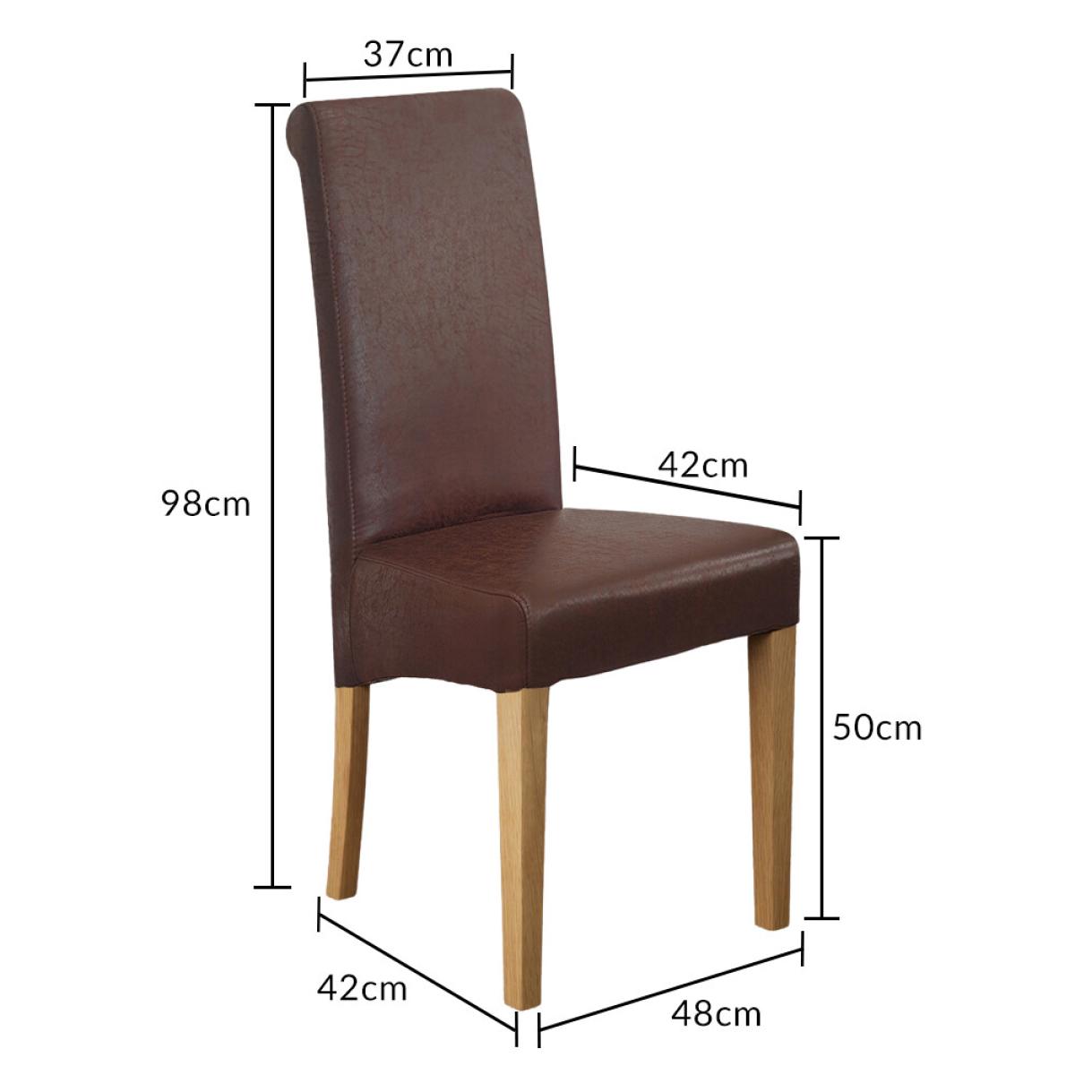 Extending Olympia 180cm Solid Oak Dining Table with 6 Natural Scroll Back Chairs – image 44